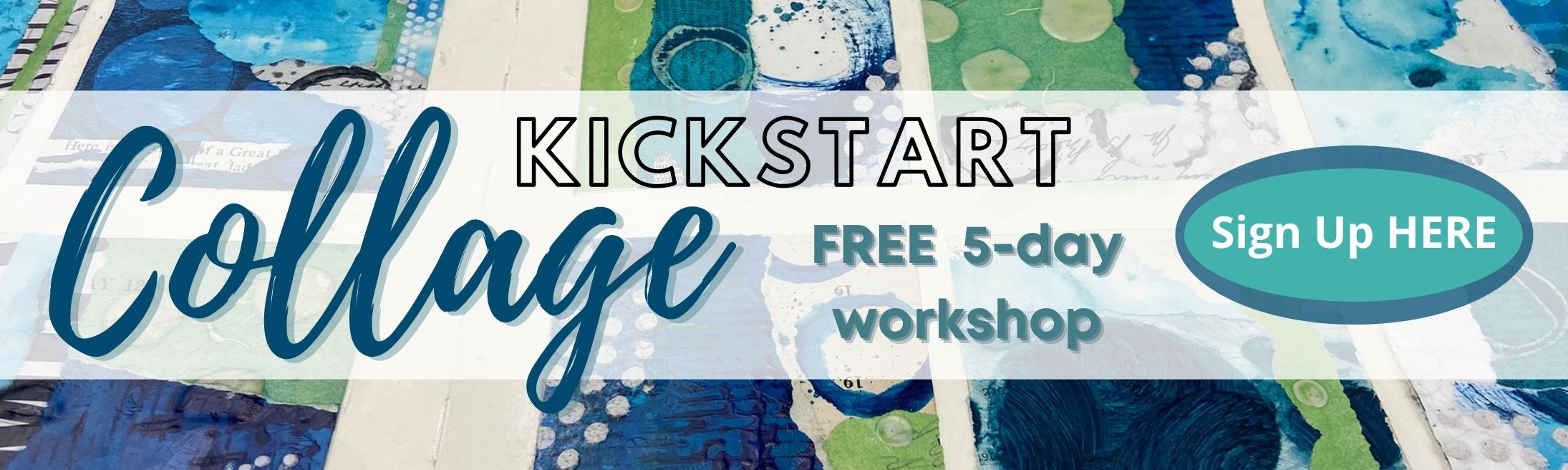 Collage Kickstart logo – desktop banner
